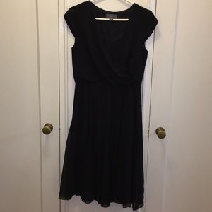 Silky black dress